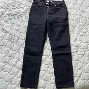 Re/Done High Rise Dark Denim Jeans